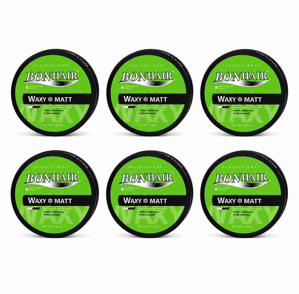 Bonhair Waxy Matte Hair Styling Wax 6 Stuks