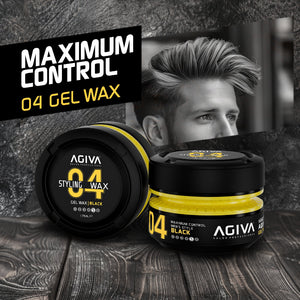 Agiva 04 Hair Styling Wax Black Gel 175 ml