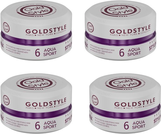 Gold Style Hair Styling Wax- Gold Style Aqua Sport 4 pieces